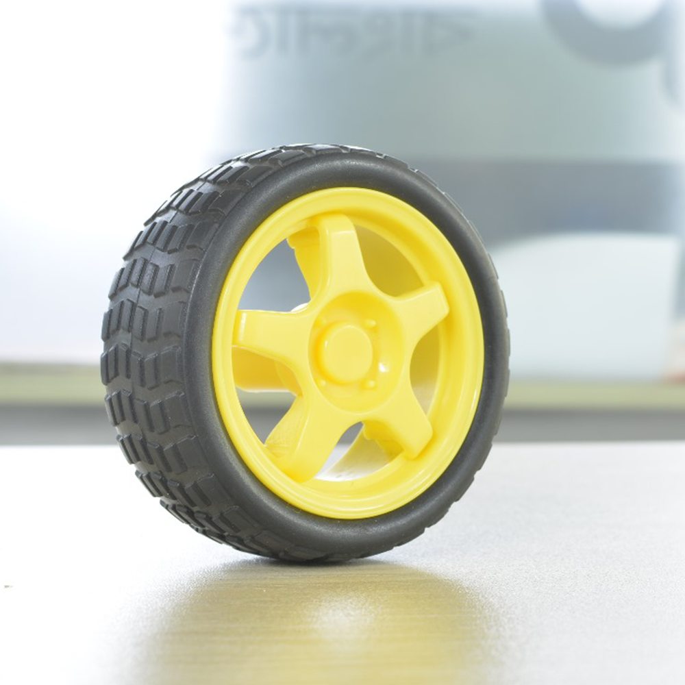 Boost Your Robotics & RC Projects with 65mm Rubber Wheel