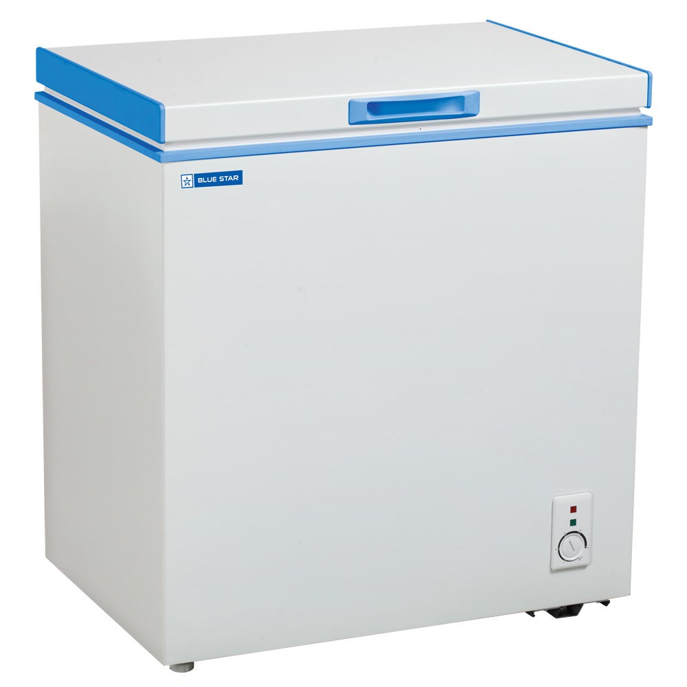 Functions of freezers. In a blue star freezer plate, the metal… by