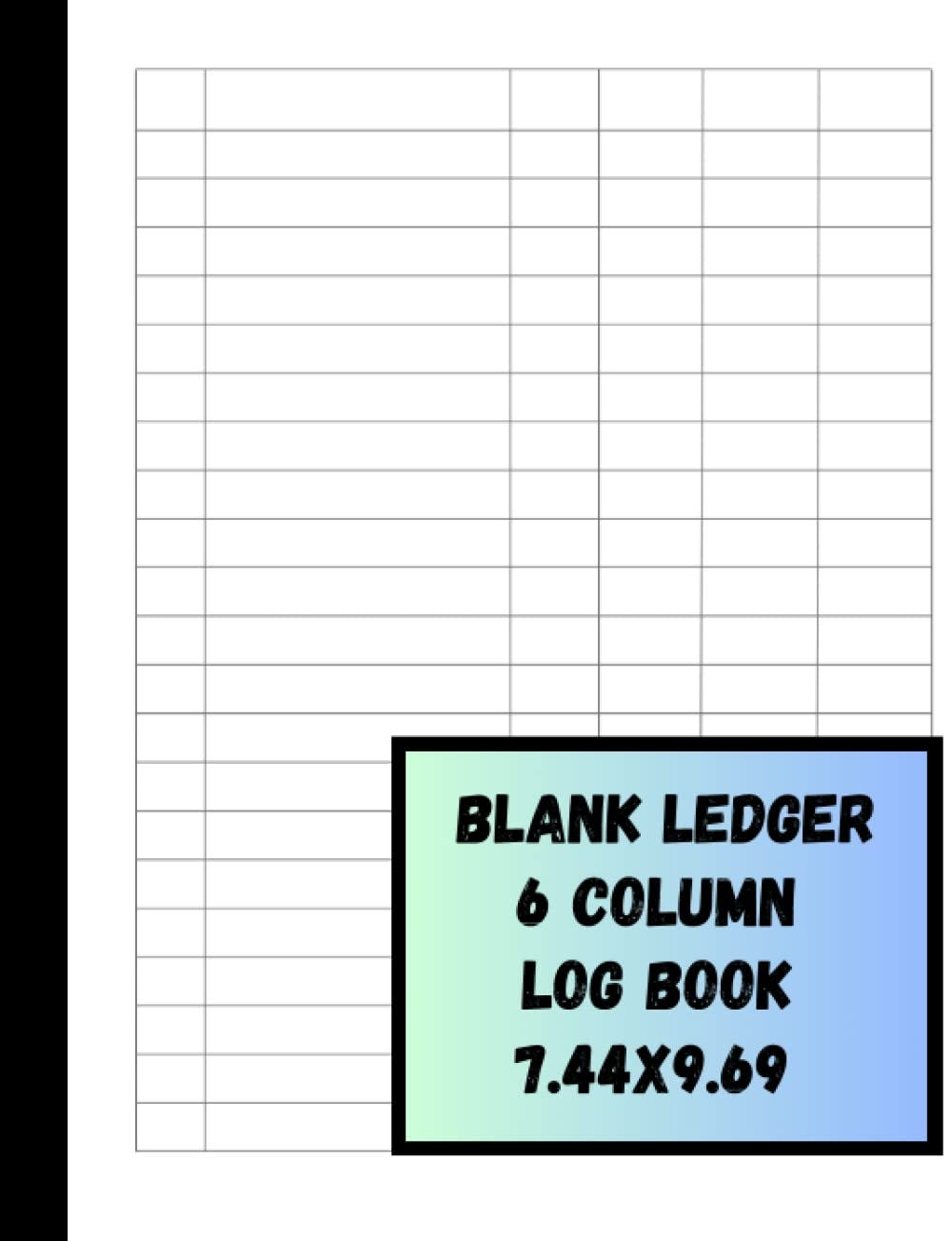 [READ]Simple Blank Ledger Book Ledger Log Book 6 Column Multipurpose