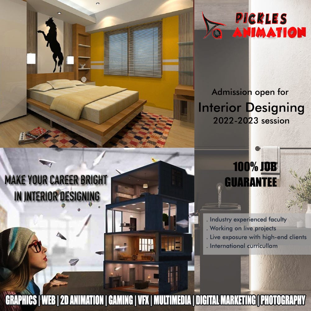 Best Interior Course In Delhi. While Pickles Animation primarily… by