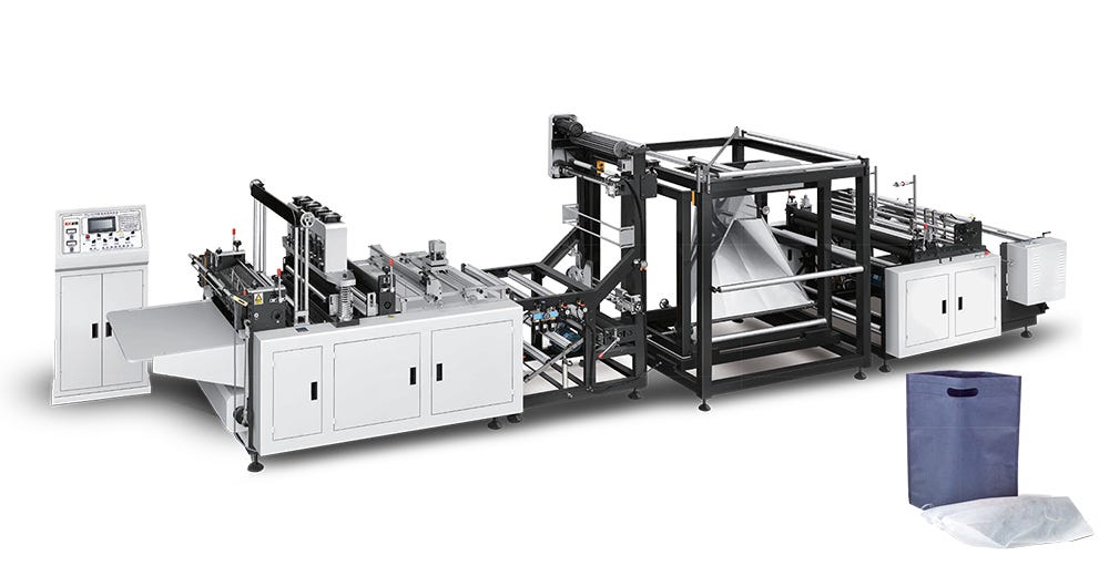 Non woven 2024 bag cutting machine