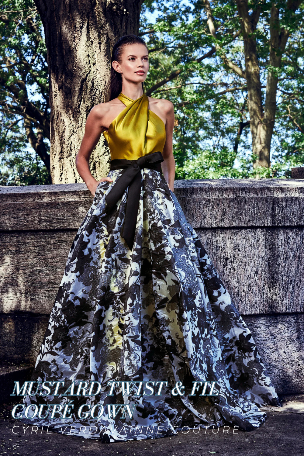 The Cut That Cannot Be Faked: Cyril Verdavainne’s Mustard Twist Fil Coupé Gown
