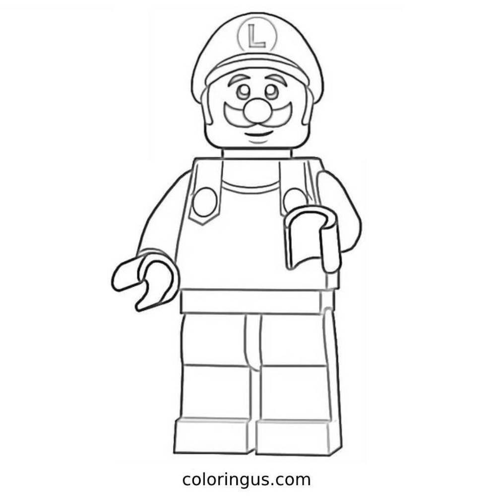 Lego coloring pages for download printable pdf - Coloring Us - Medium
