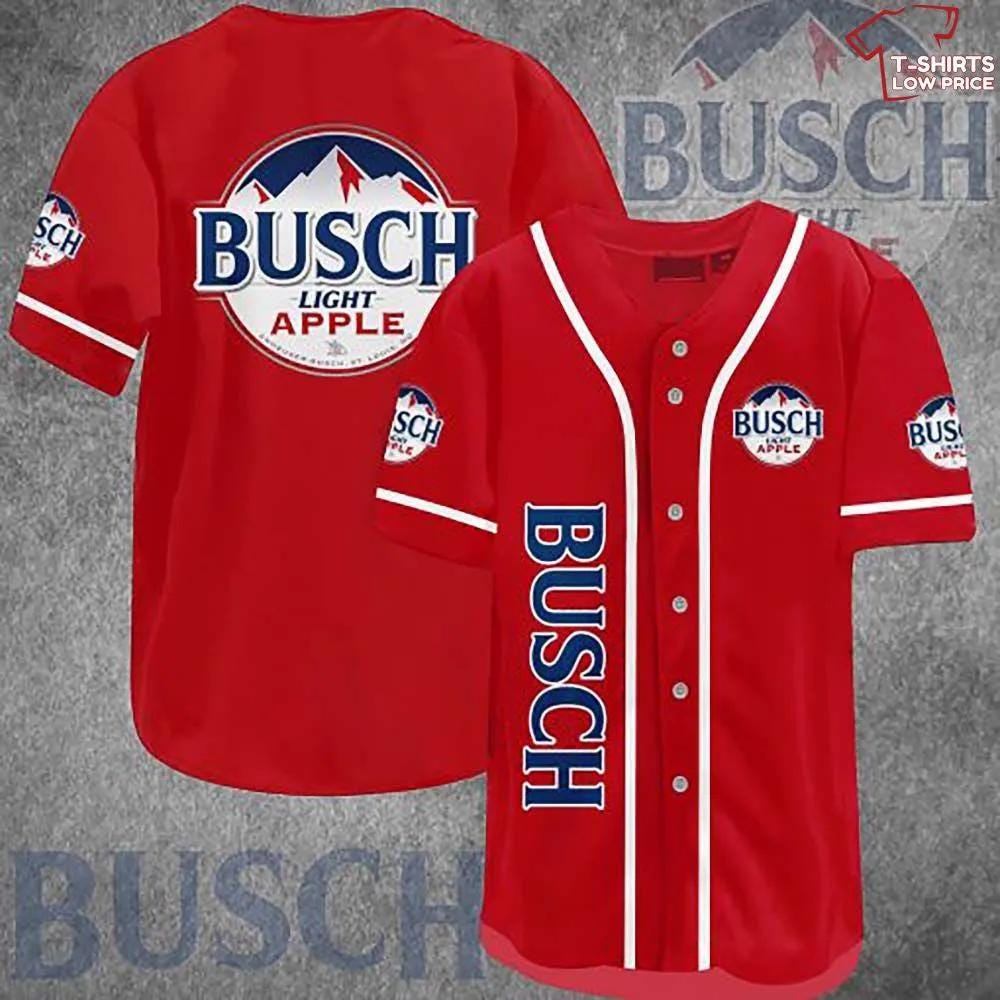 Busch Light Apple Baseball Jersey For Men And Women, by Stephen Watson, Mar, 2024
