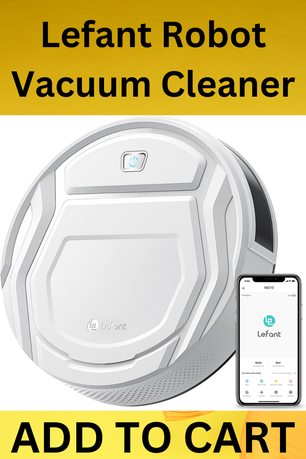 Lefant Robot Vacuum Cleaner, Tangle-Free, Strong Suction, Slim, Low Noise,  Automatic Self-Charging, Wi-Fi/App/Alexa Control, Ideal for Pet Hair Hard  Floor…, by GIFT COLLECTION UAE