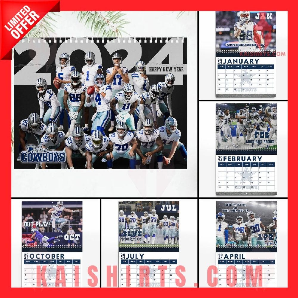 Dallas Cowboys 2024 Wall Hanging Calendar by Ileouaraso Jan 2024