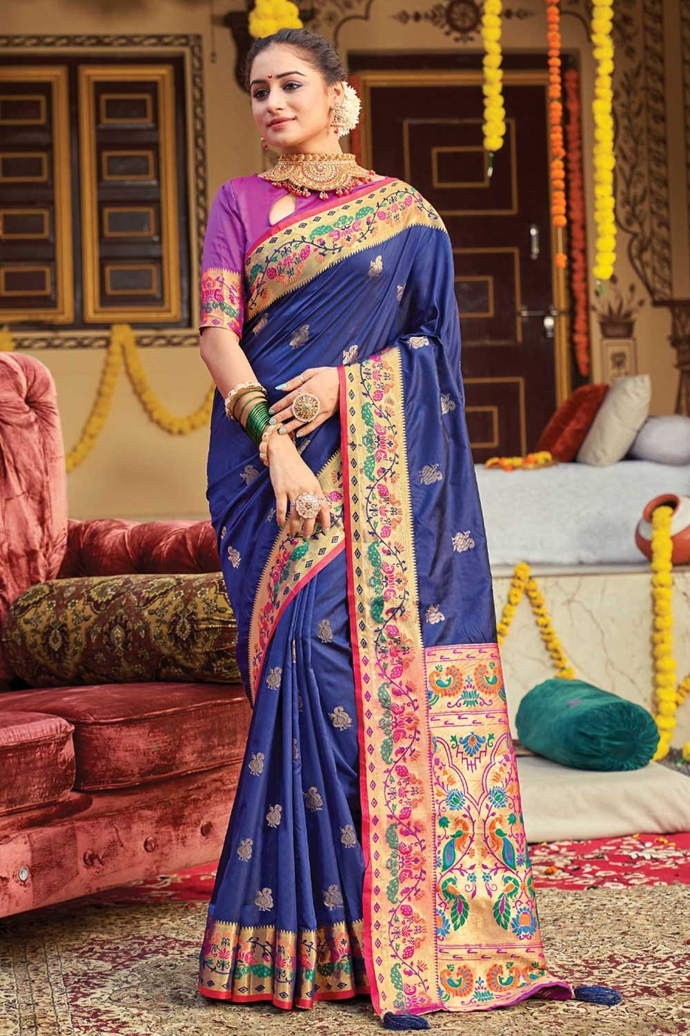 Buy Indian Silk Sarees Online in USA at ONE MINUTE SAREE | by  Rishikeshvishwakarma | Medium