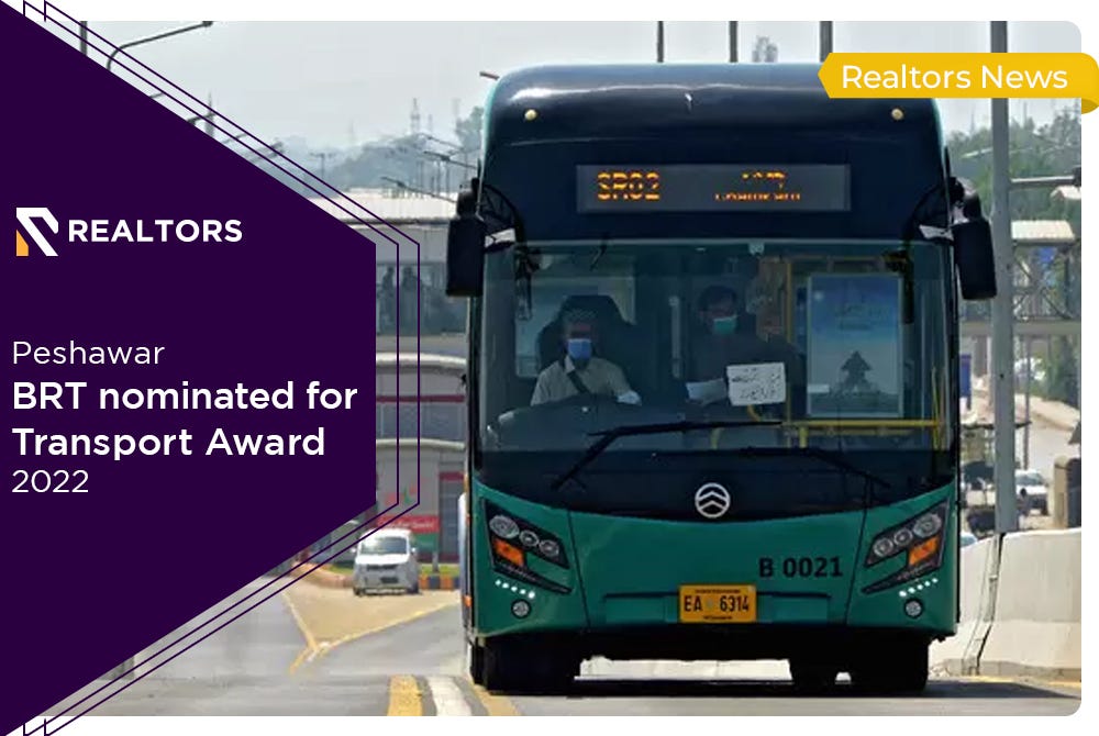 Peshawar BRT Nominated for Transport Award 2022 Realtors Medium