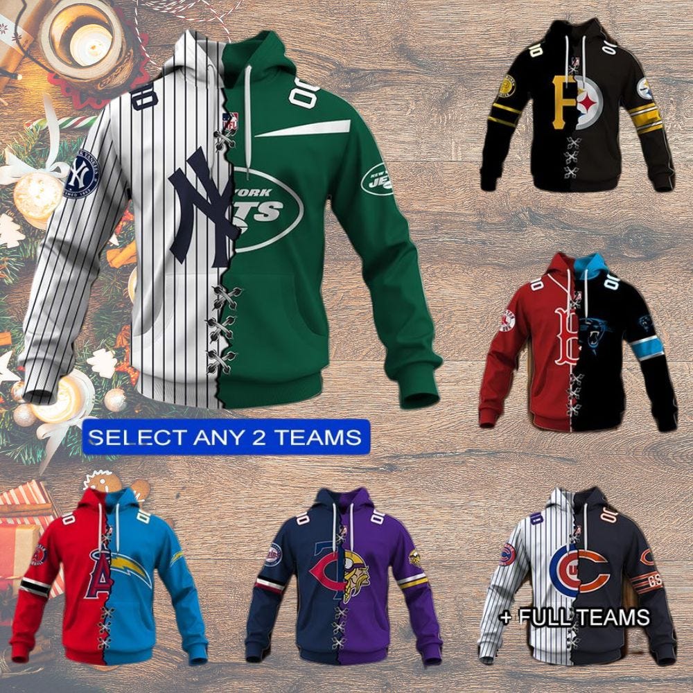 MLB x NFL Mix Any 2 Teams Hoodie. CLICK LINK TO BUY… | by kok fashion ...