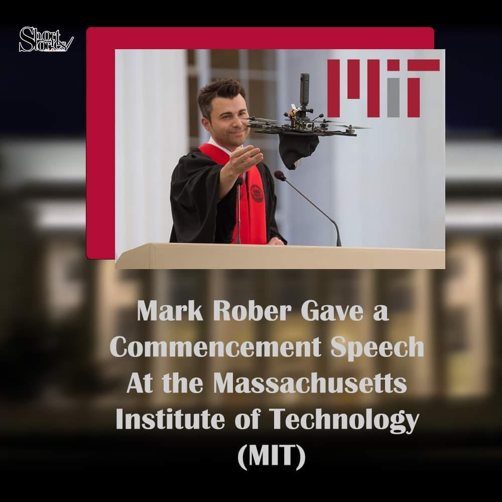Mark Rober Gave a Commencement Speech At the Massachusetts Institute of