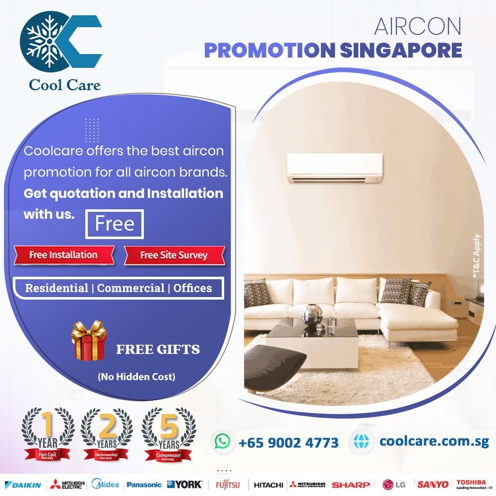 AIRCON PROMOTION SINGAPORE Cool care aircon Medium