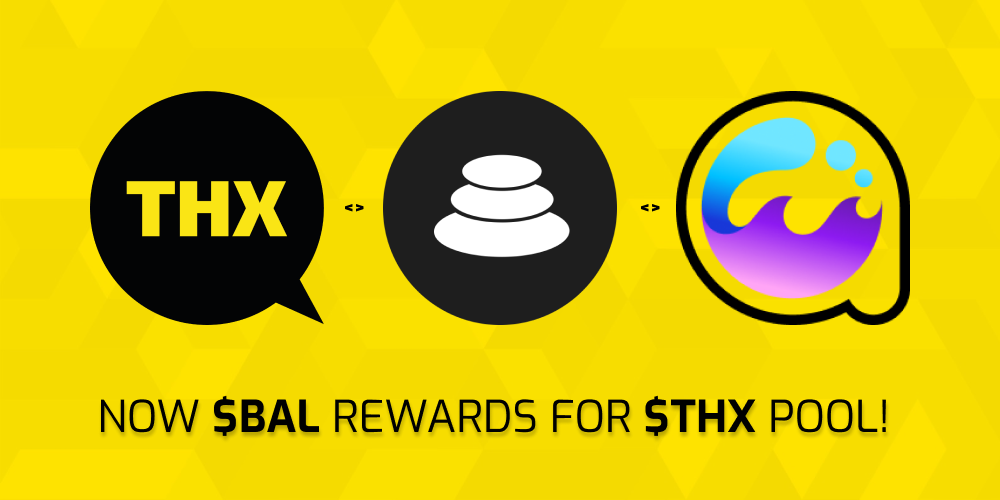 BAL Liquidity Mining on THX Balancer 80/20 pool ⚖️⛏️🤑 by Mieszko