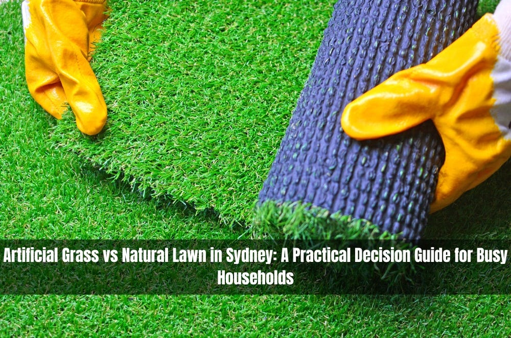 Artificial Grass vs Natural Lawn in Sydney: A Practical Decision Guide for Busy Households