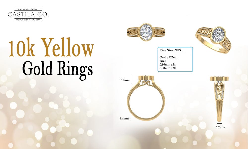 Shop 10k Yellow Gold Rings at Affordable Price