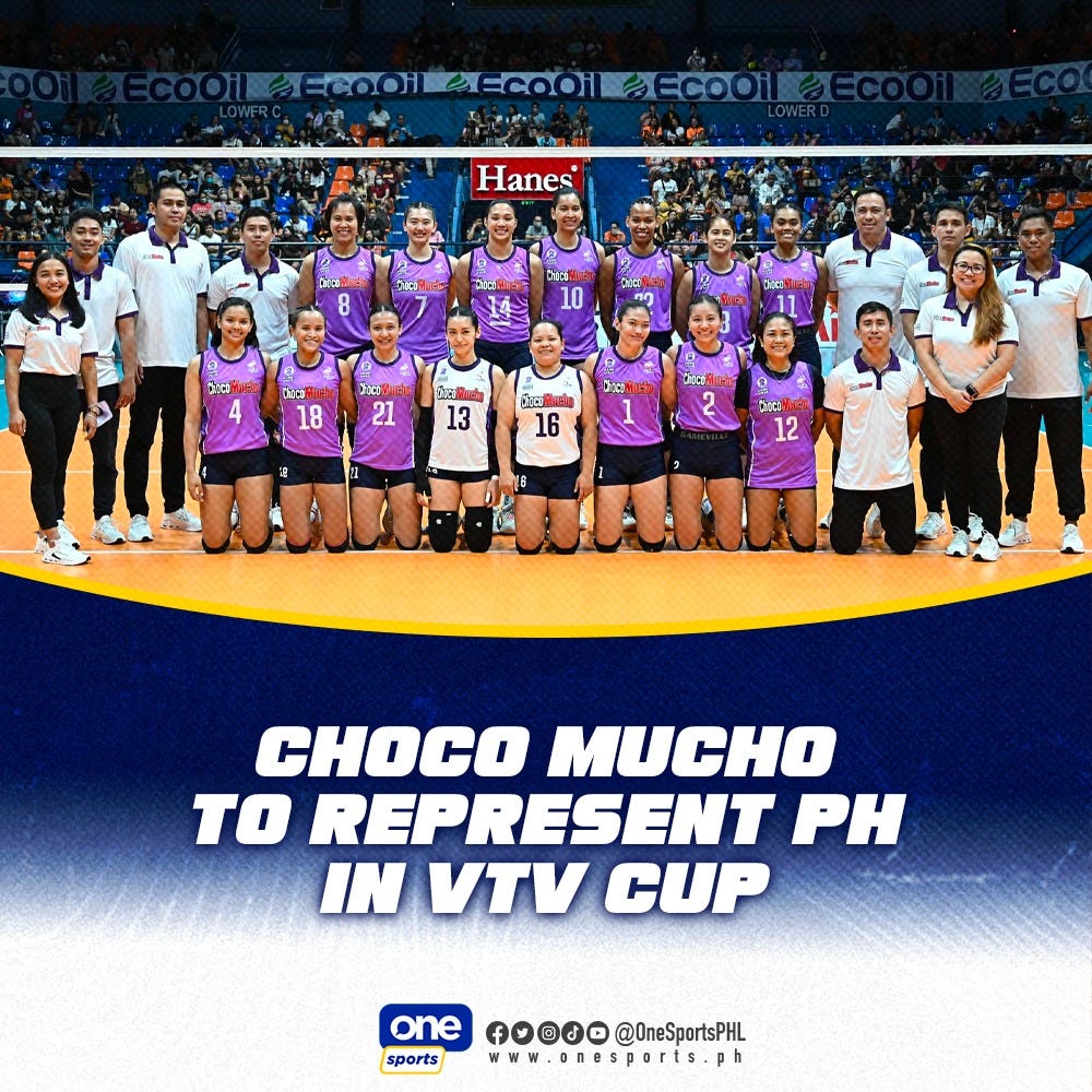 Choco Mucho to represent Philippines in VTV Cup 2023 Winzir