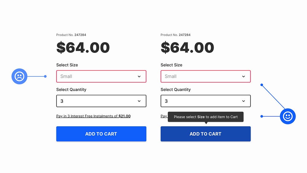 2 form examples. One in a basic format, and the other with more descriptive helper text added.