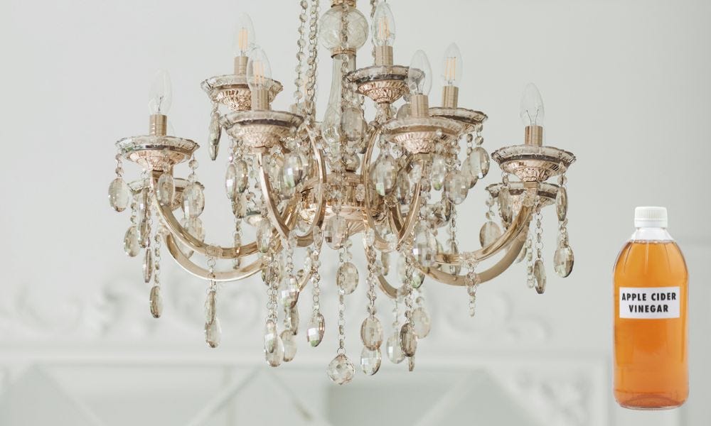 Best Way to Clean Crystal Chandelier with Vinegar by Creativeehomewp