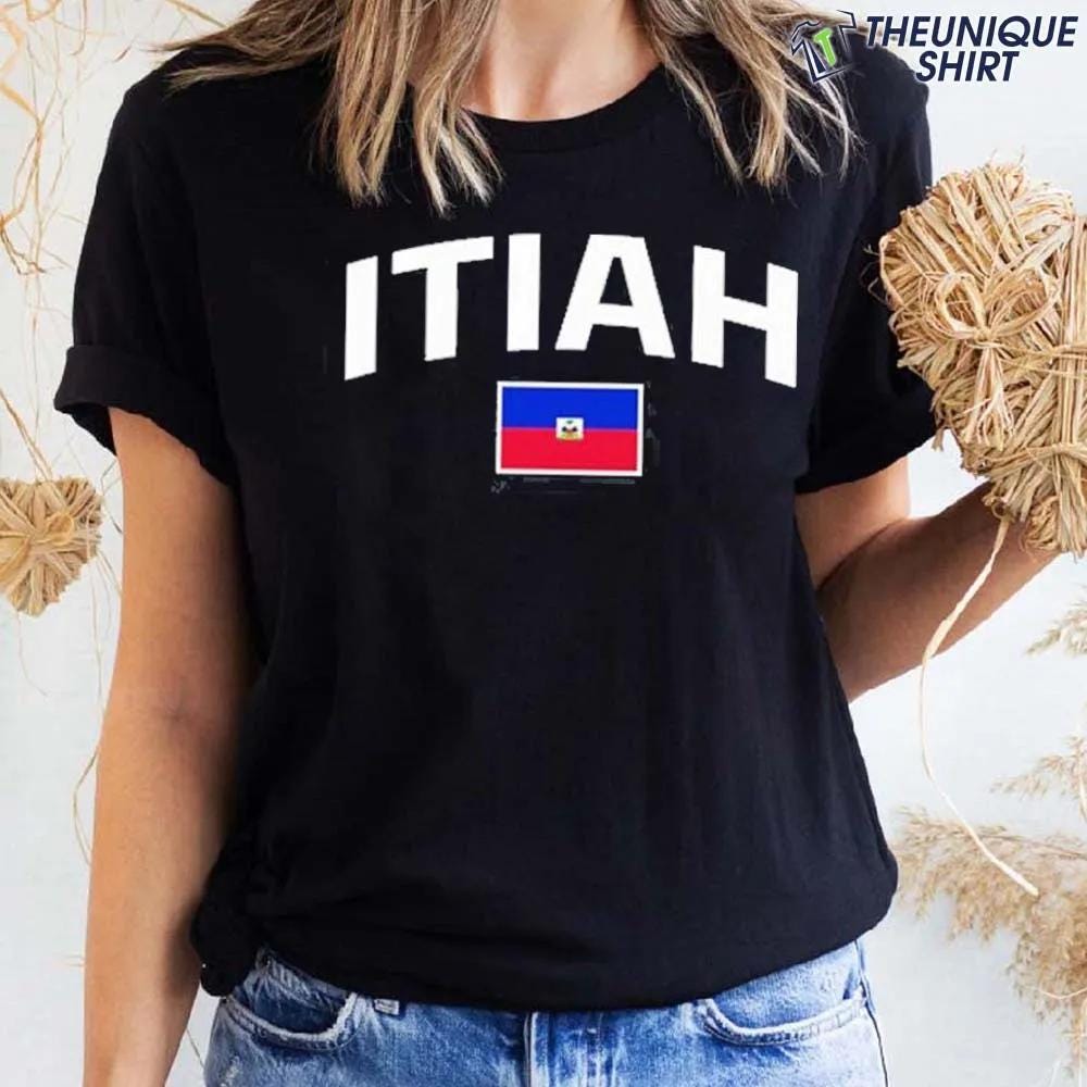 Flo Milli Wearing Itiah Haiti Flag Shirt by Ronald Conway Mar, 2024