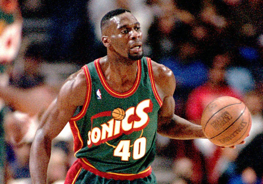 NBA History on X: On this day in 1992 Shawn Kemp threw down