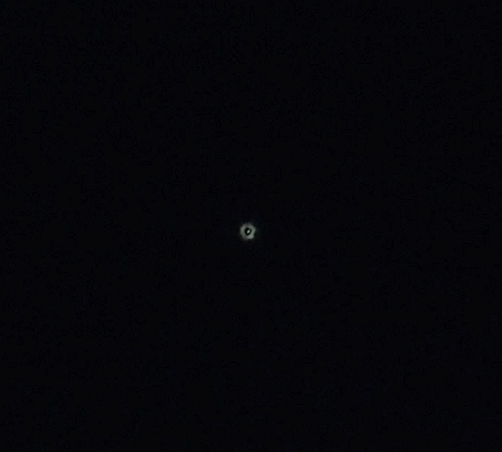 UFO Spotted In The Night Sky,. It was dark outside and I had a real