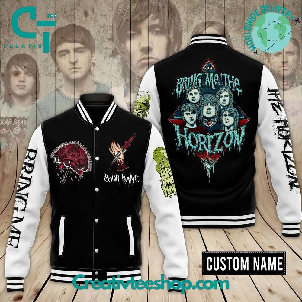 Bring Me The Horizon Rock Band Custom Name Baseball Jacket