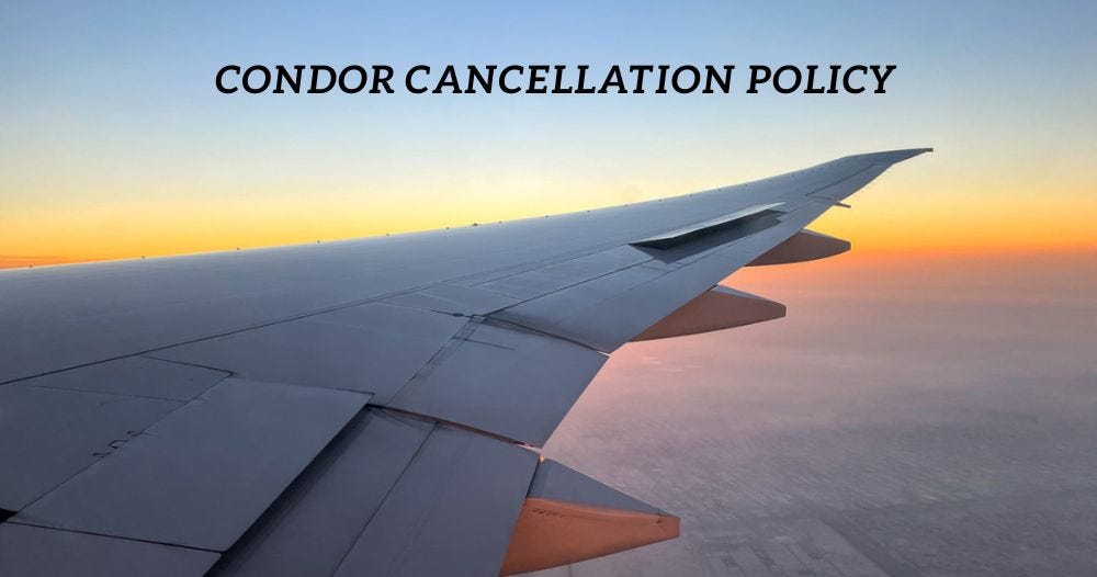 The Cancellation Policy Of Condor Airlines | By Travelenergy | Medium