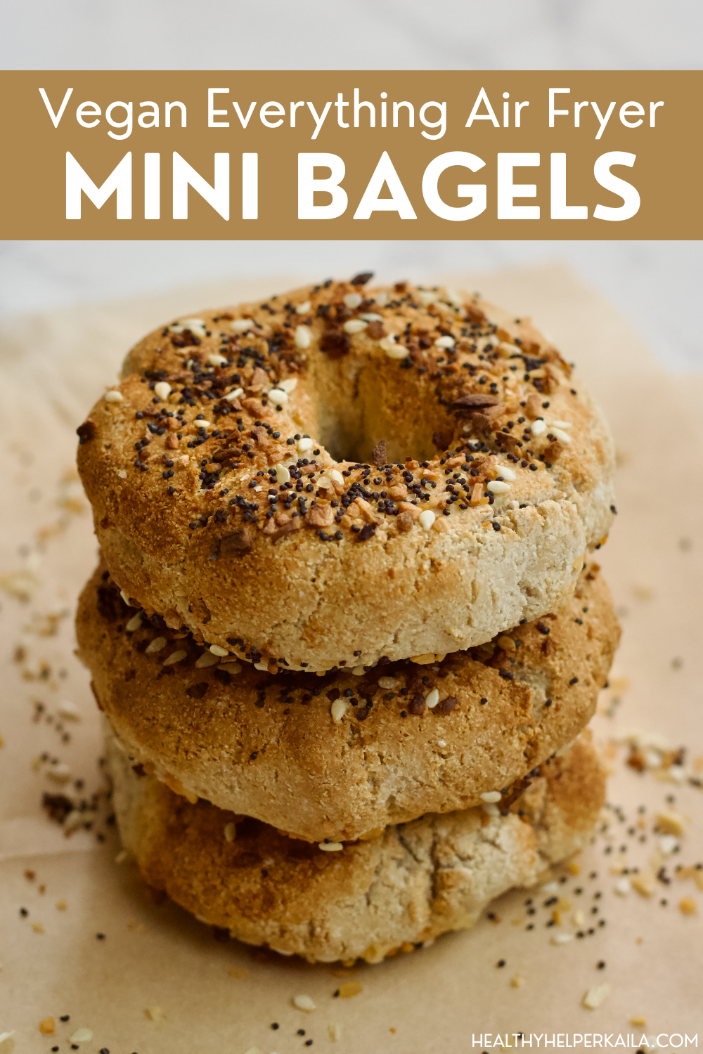 Every single thing is vegan Mini Bagels AirFryers by Roberto