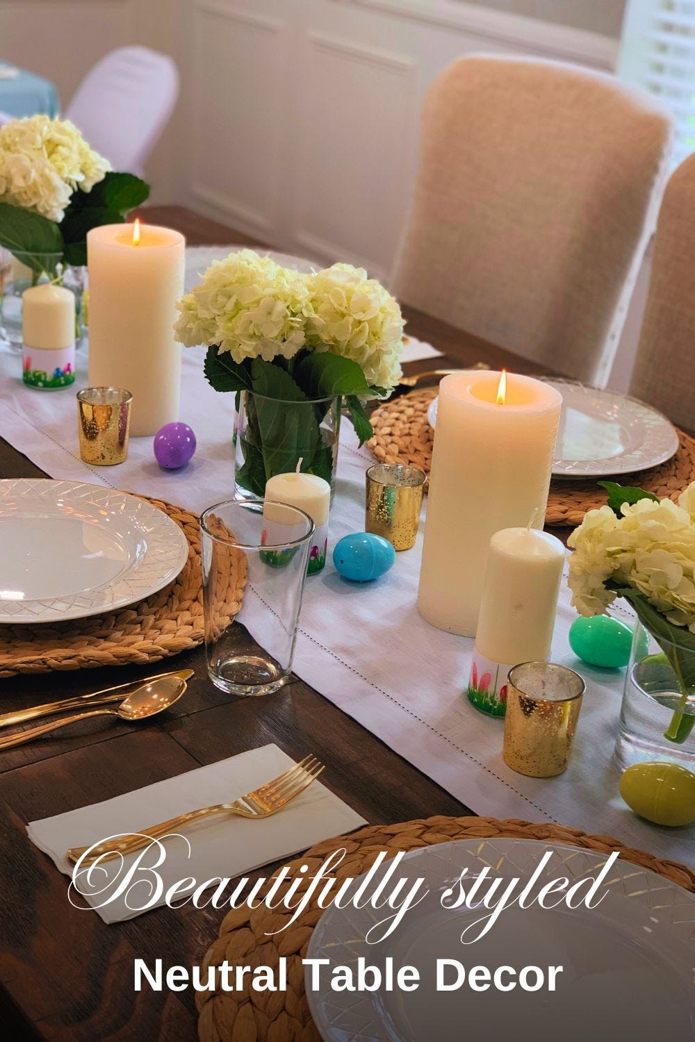 Elegant Tablescape Ideas | Neutral Summer Table Decor