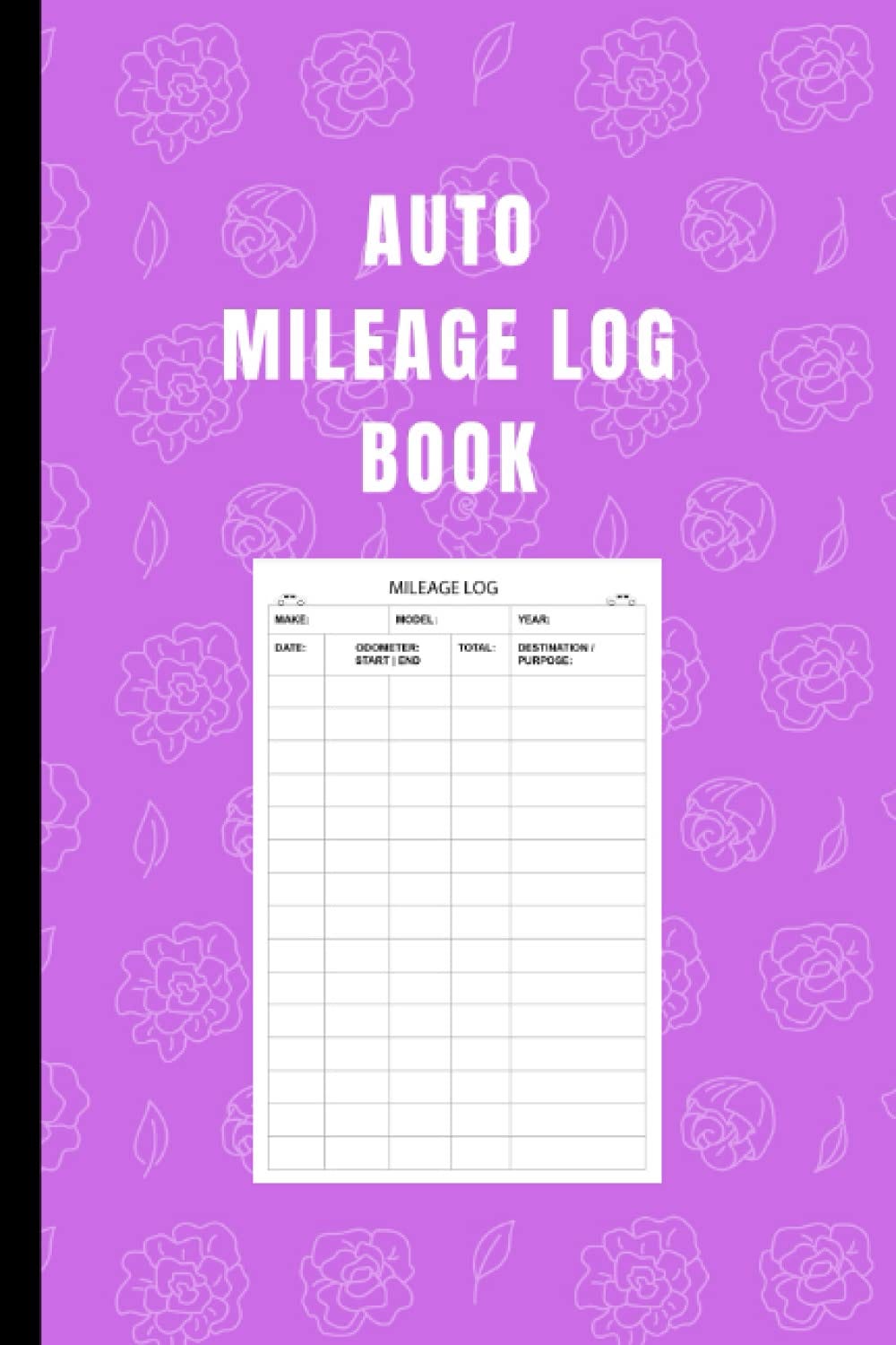 book-auto-mileage-log-book-for-women-vehicle-mileage-journal-for