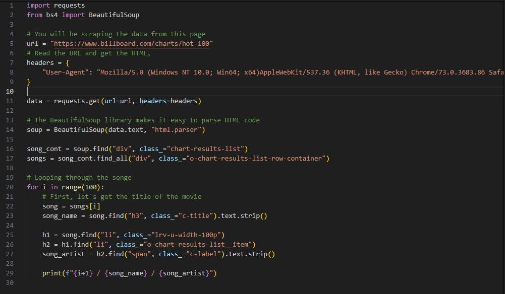 Sparta Coding Club [BE]-Week 1. Introduction to Python & Web Scrapping ...