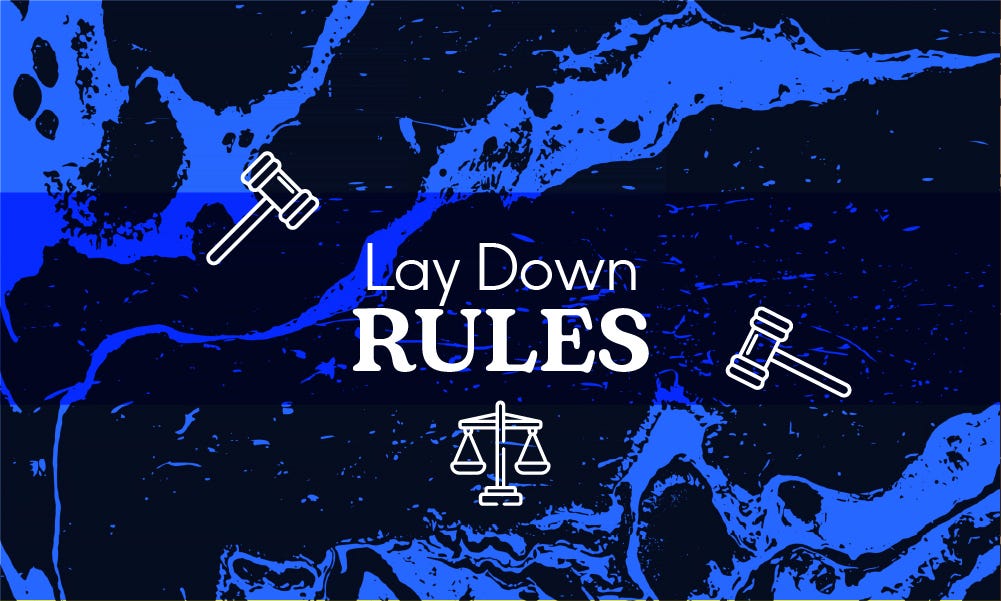 Lay Down Rules. For you are not under the law but under… by Smart