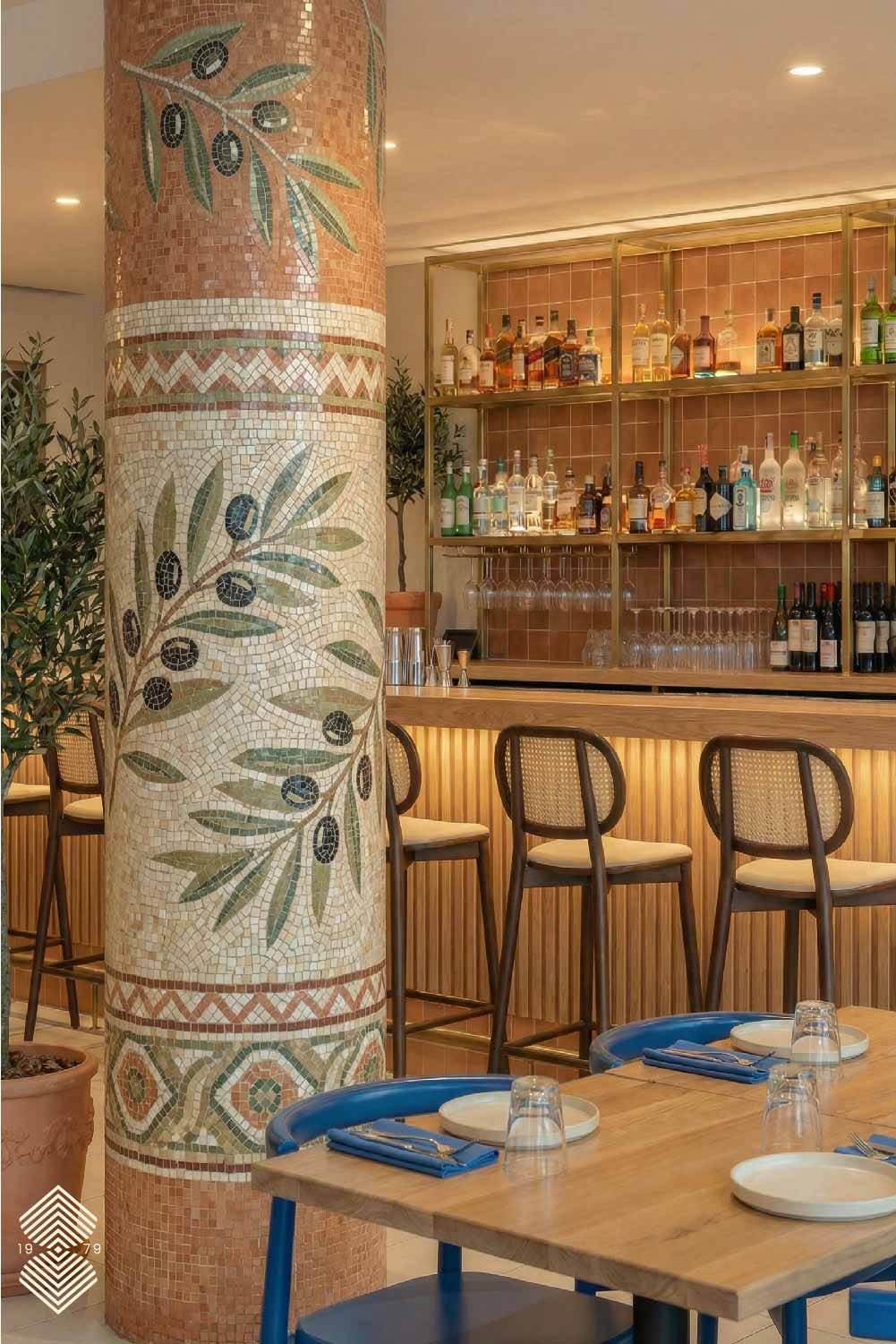 Pillar Mosaic Artistry