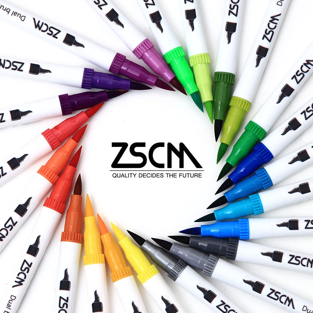 Easy Marker Pen Painting technique! Part 1, ZSCM Marker