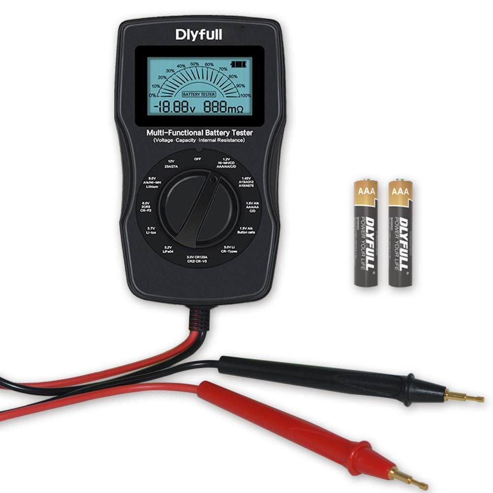 Dlyfull Universal Battery Tester with LCD Display Your Battery Health