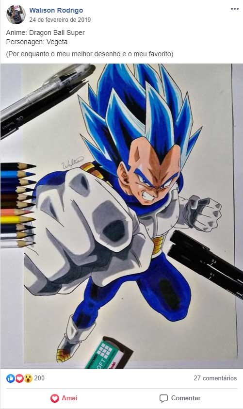 Vegeta a lapis 2020  Desenhos realistas, Artes, Desenhos