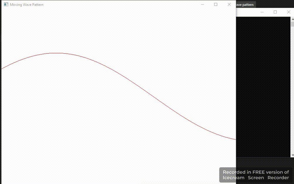 A Moving Wave Pattern in OpenGL with GLUT C++