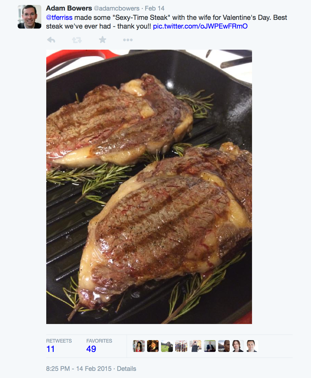Sexy time steak cheap