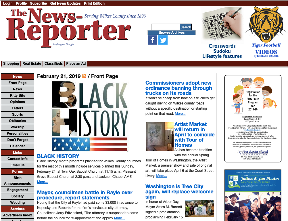 Sparky Newsome of the News-Reporter | by Nancy Leslie | Medium