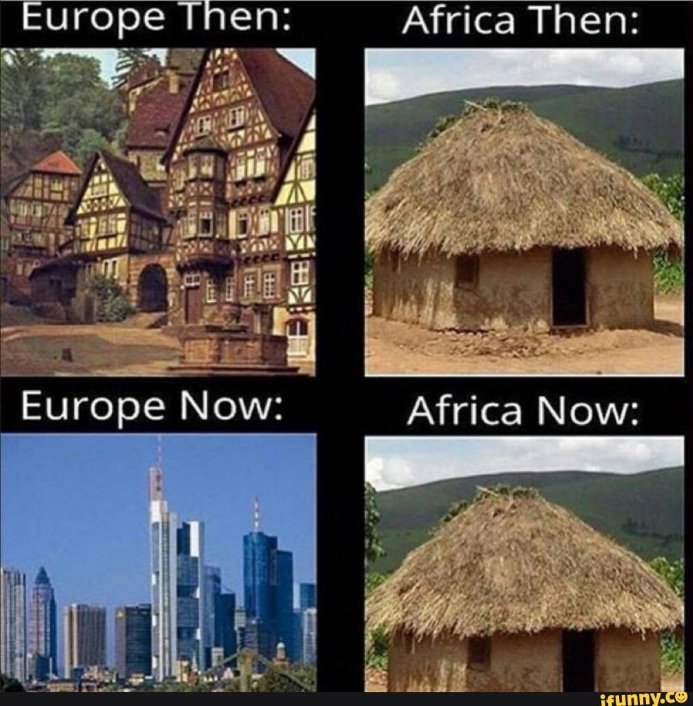Why are African societies part of the joke?