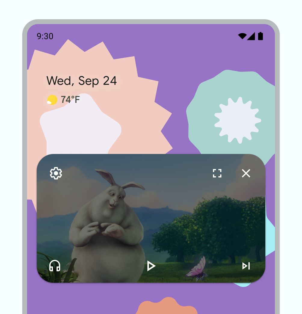 Picture-in-picture mode (PIP mode) in Android with Views.