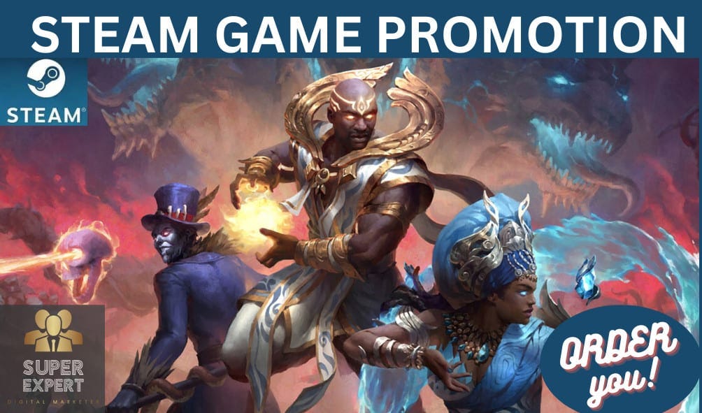 Do organic steam game promotion, video game promotion, roblox game