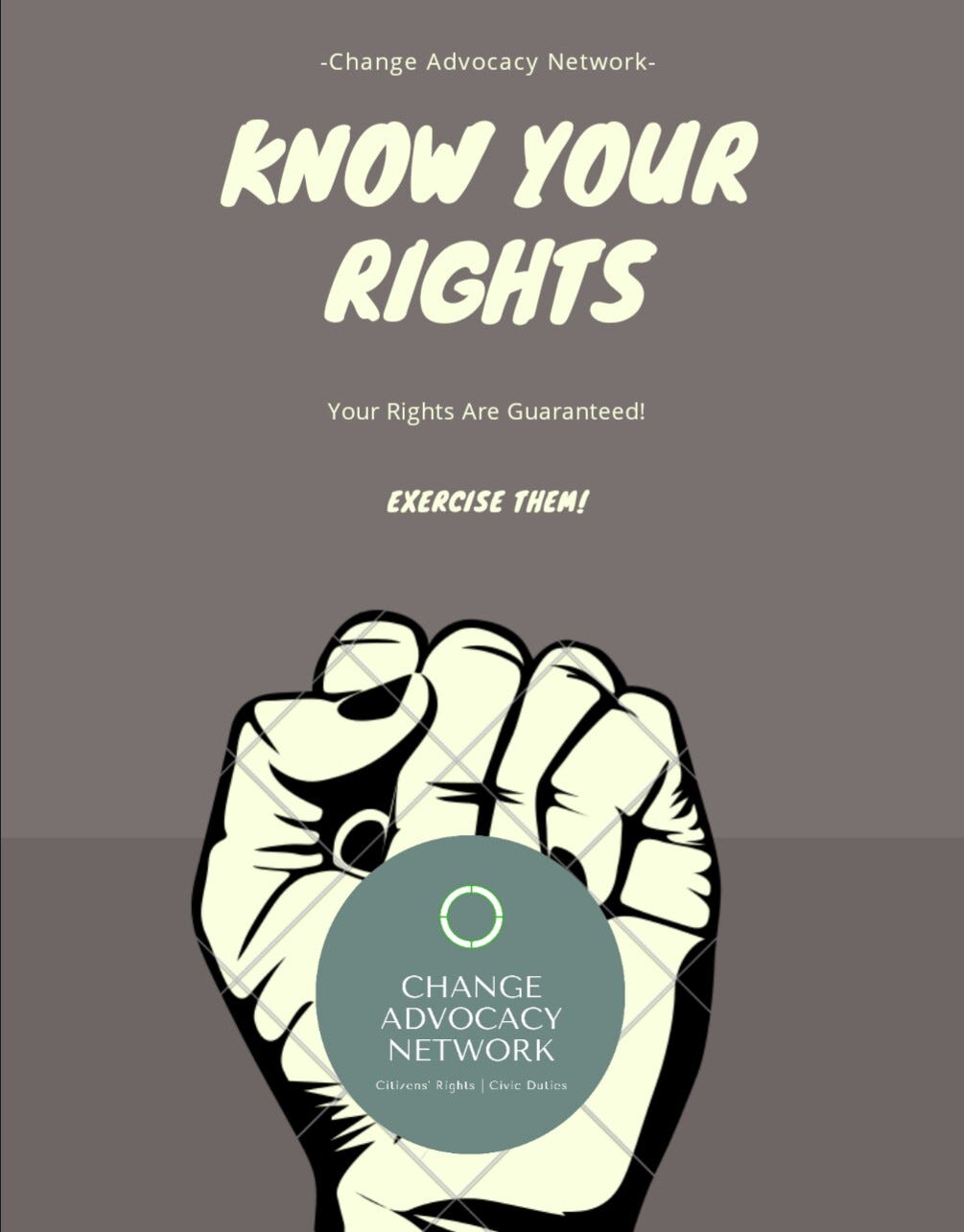 KNOW YOUR RIGHTS. Citizens' right can simply be explained… by Change