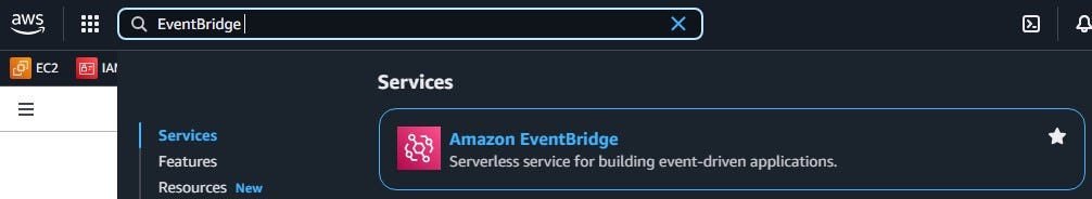 AWS Management Console — Search (picture by author)