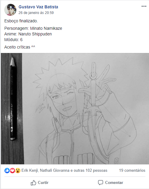 Speed Drawing-Minato Namikaze (Desenhar Anime)  Naruto uzumaki hokage,  Naruto, Wallpaper naruto shippuden