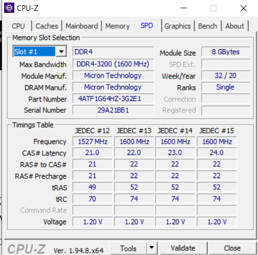How to get full memory specs (speed, size, type, part number, form factor) Windows 10 | by Felipe A. Moreno | Medium
