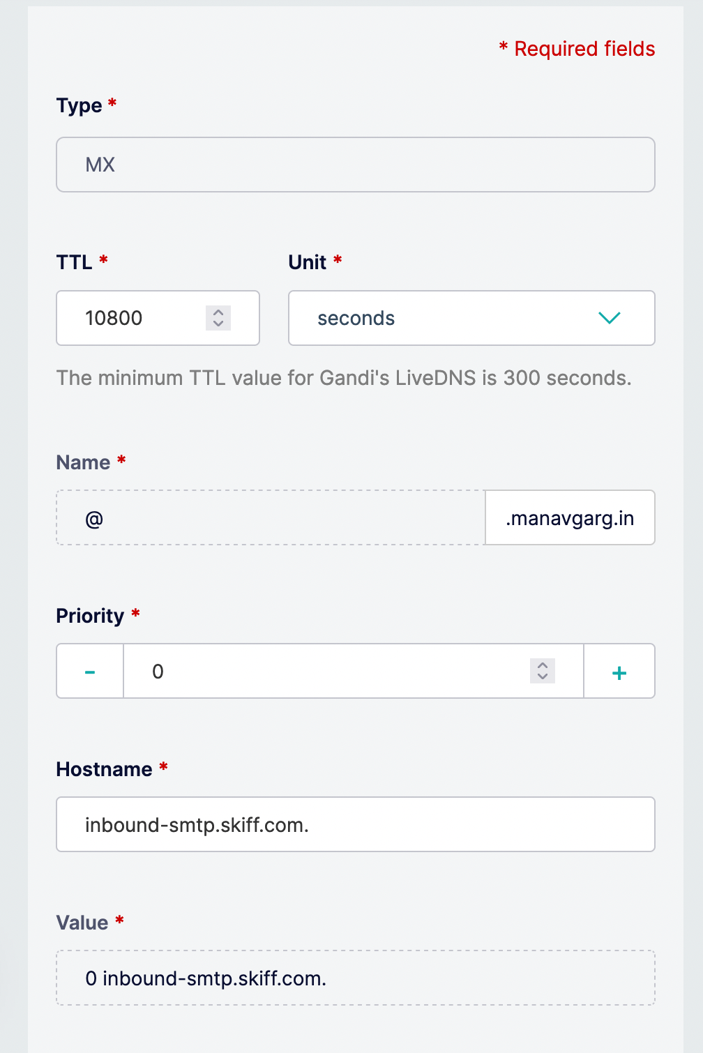 Moving My Mailbox From Gandi To Skiff
