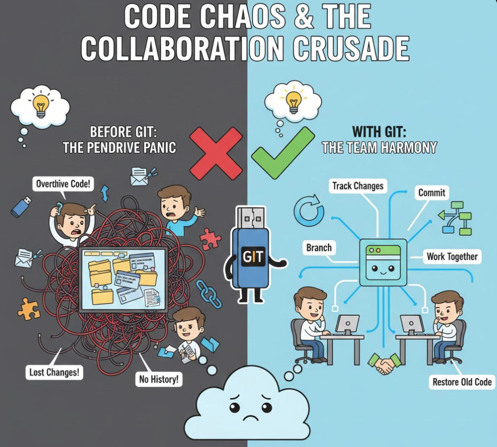 Why Version Control Exists: The Pendrive Problem | by Jaahnvi Sharma ...