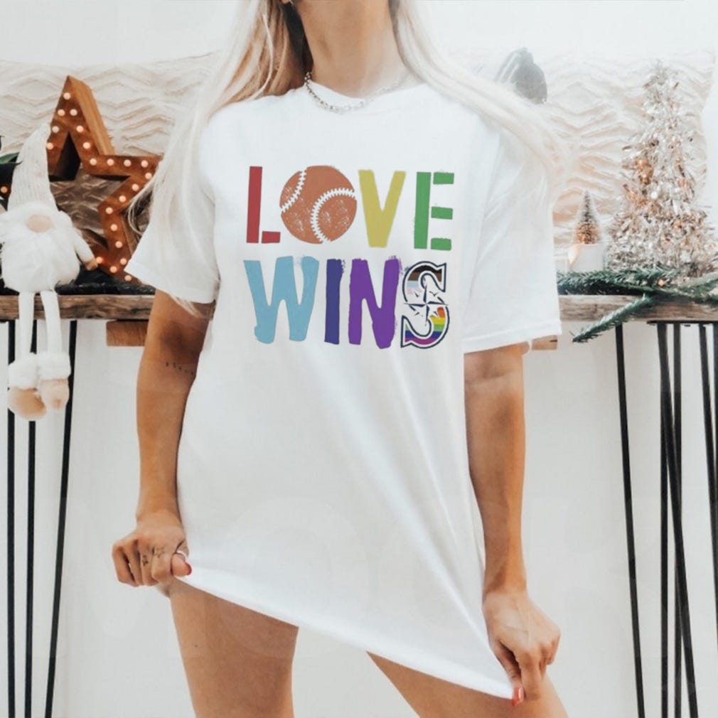 Seattle mariners pride love wins 2023 shirt, by Tshirtbrown, Jun, 2023