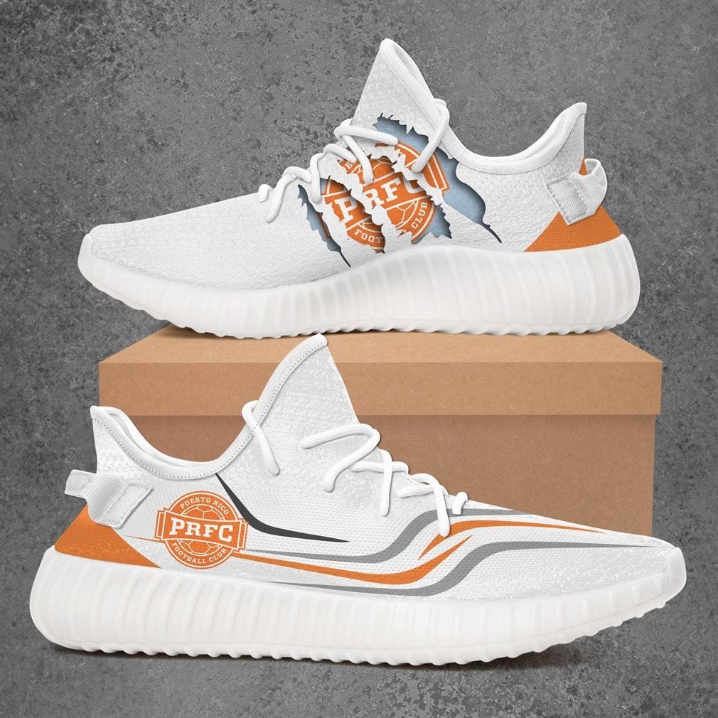 Puerto Rico Fc Nasl Yeezy White Shoes Sport Sneakers — Yeezy Shoes by