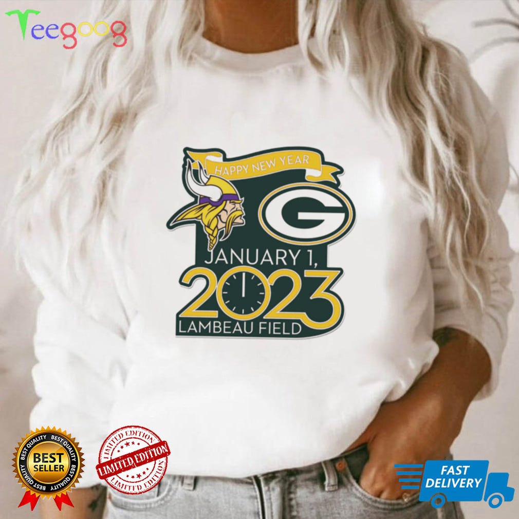 Packers Vs Vikings Jan 1 Match-Up happy new year gameday vs January 1st  2023 lambeau filed shirt - Ironmantee Premium ™ LLC